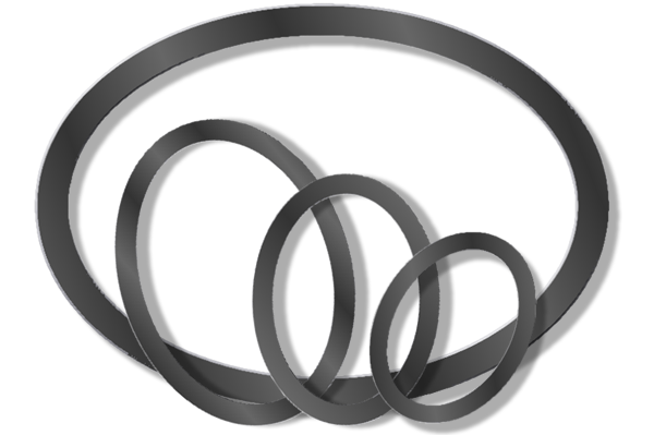 rls-tech - Joint plat de chaudi�re ovale elliptique inox acier graphite sp-ov-rr